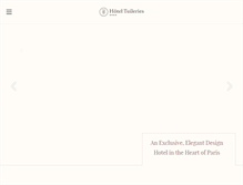 Tablet Screenshot of hotel-des-tuileries.com